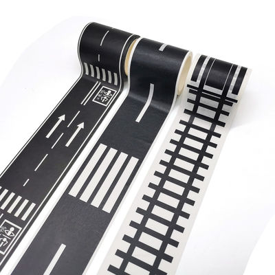 DIY Mocna siła klejąca Highway Road Wzorzysta taśma papierowa Washi
