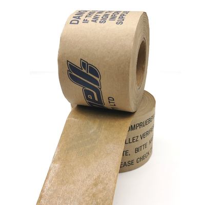Fabryczna sprzedaż bezpośrednia Jednostronna ekologiczna brązowa taśma papierowa do zaklejania pudełek