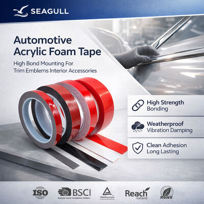 Custom Double Sided Bonding Acrylic Foam Tape For Automotive Trim Mounting Weatherproof Fixing