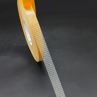 Dwustronna taśma z siatki z włókna szklanego o wysokiej przyczepności i grubości 220MIC do uszczelnień PVC i podłóg