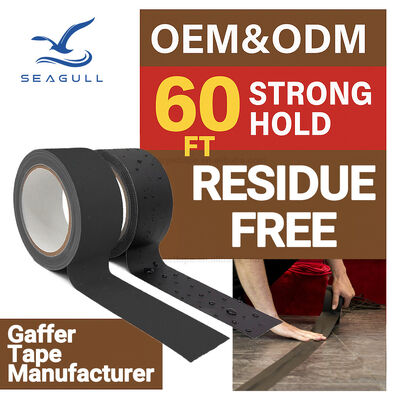 Wytrzymała taśma gafferowa tekstylna do wykładania podłóg na imprezach, zarządzania kablami i tymczasowego mocowania