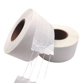 Biała gumowana taśma z papieru kraftowego, taśma do pakowania z papieru szklanego Taśma z logo aktywowanym wodą