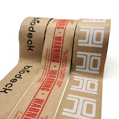 Bezpłatna próbka Niestandardowy druk Klej topliwy Brown Kraft Tape
