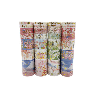 30 wzorów 7 sztuk / pudło japoński Kawaii Cartoon klej maskujący taśmy Washi do dziennika Bullet Scrapbooking dekoracji