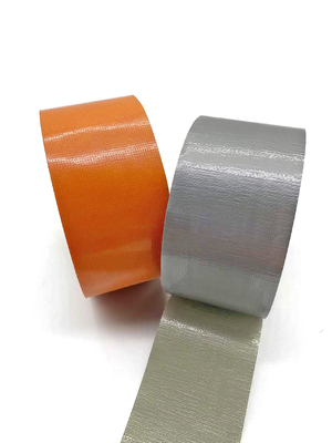70 Mesh 350 Mic Heat Resistant Silver Duct Tape Jumbo Roll Carpet Fixing / Binding